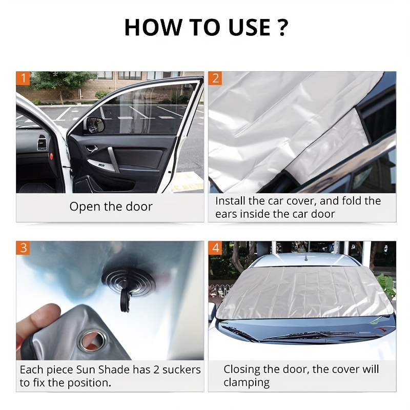 Foldable Car Windshield Cover Snow Shield Sunshade