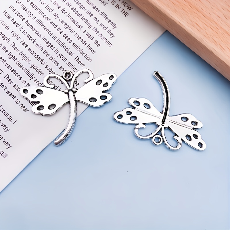 Jewelry Making Silver Charms Mixed Butterfly Dragonfly Metal - Temu