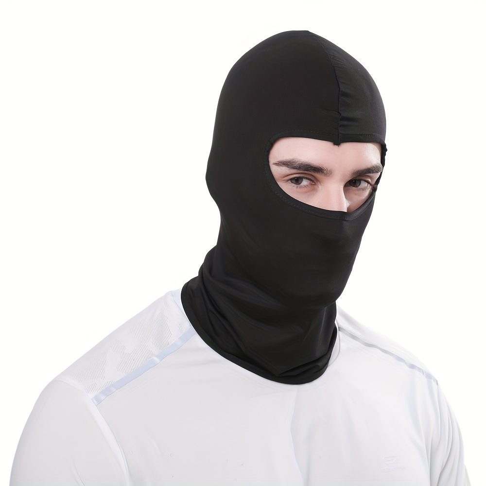 Máscara de bufanda negra hecha a mano / Negro Balaclava para hombres /  máscara de la capucha / máscara