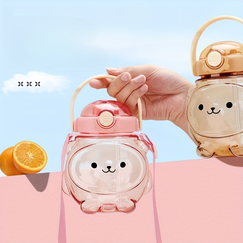 Kawaii Jumbo Bear Straw Bottle (1300ml) - Limited Edition