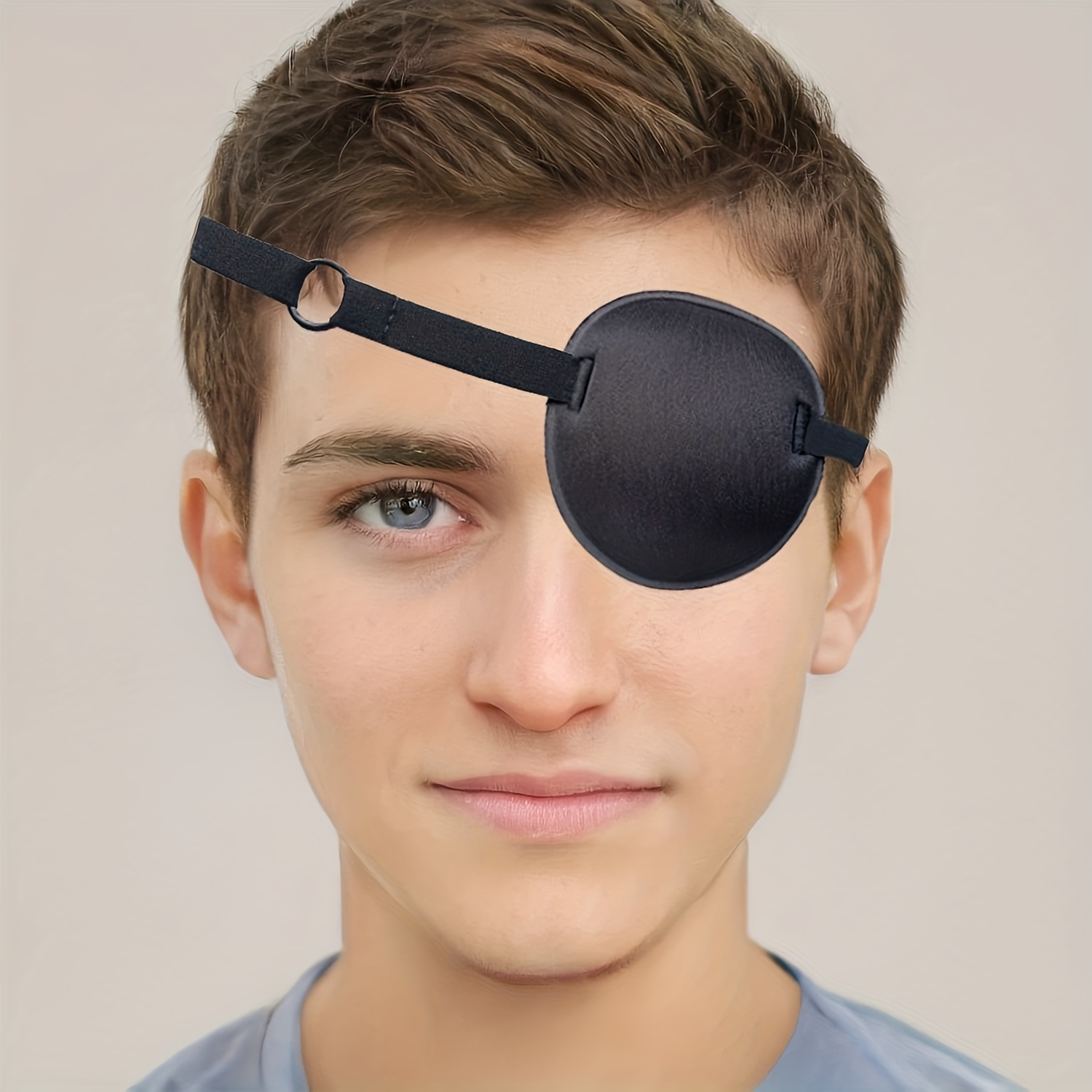 Parches de ojos con máscara pirata para ojos perezosos, parche de ojo negro  para anteojos, parches médicos para adultos, niños y niños, para