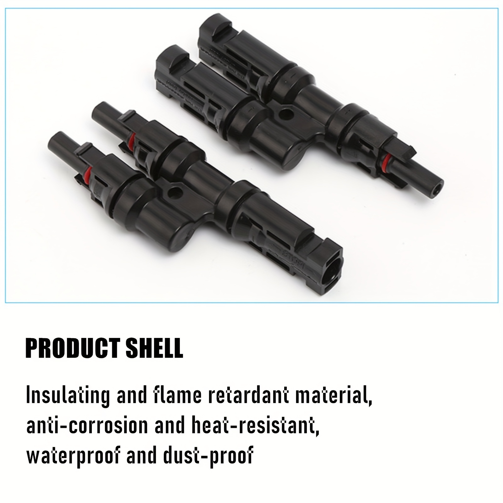 MC4 Solar Connectors T Branch Adapter Cable Plug Kit