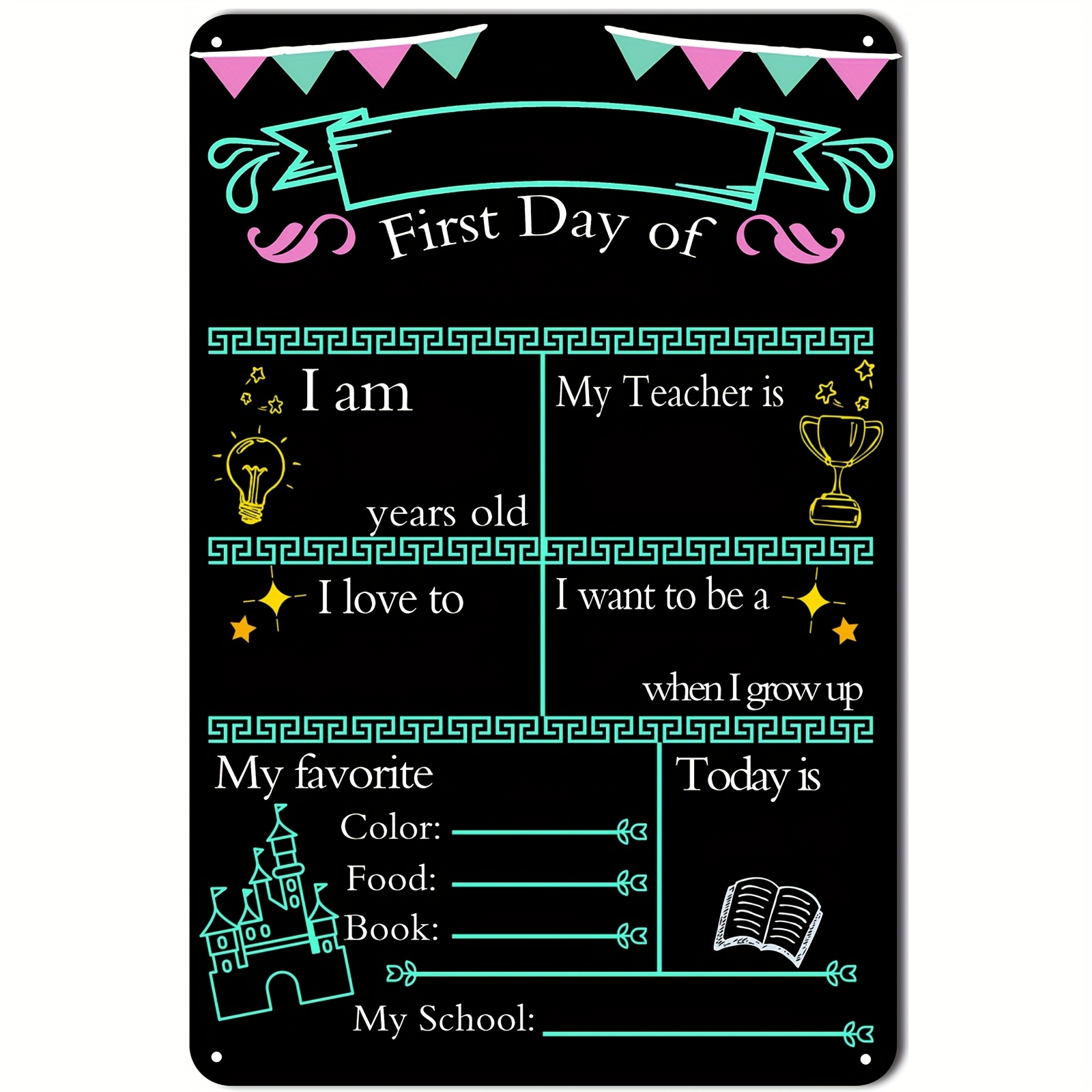First Day Of School Board - Portrait