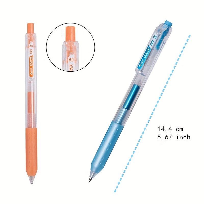Stylos gel rétractables AIHAO, pointe moyenne 0,7 mm, stylos de couleur  d'encre assortis pour la journalisation, la prise de notes, l'esquisse, le