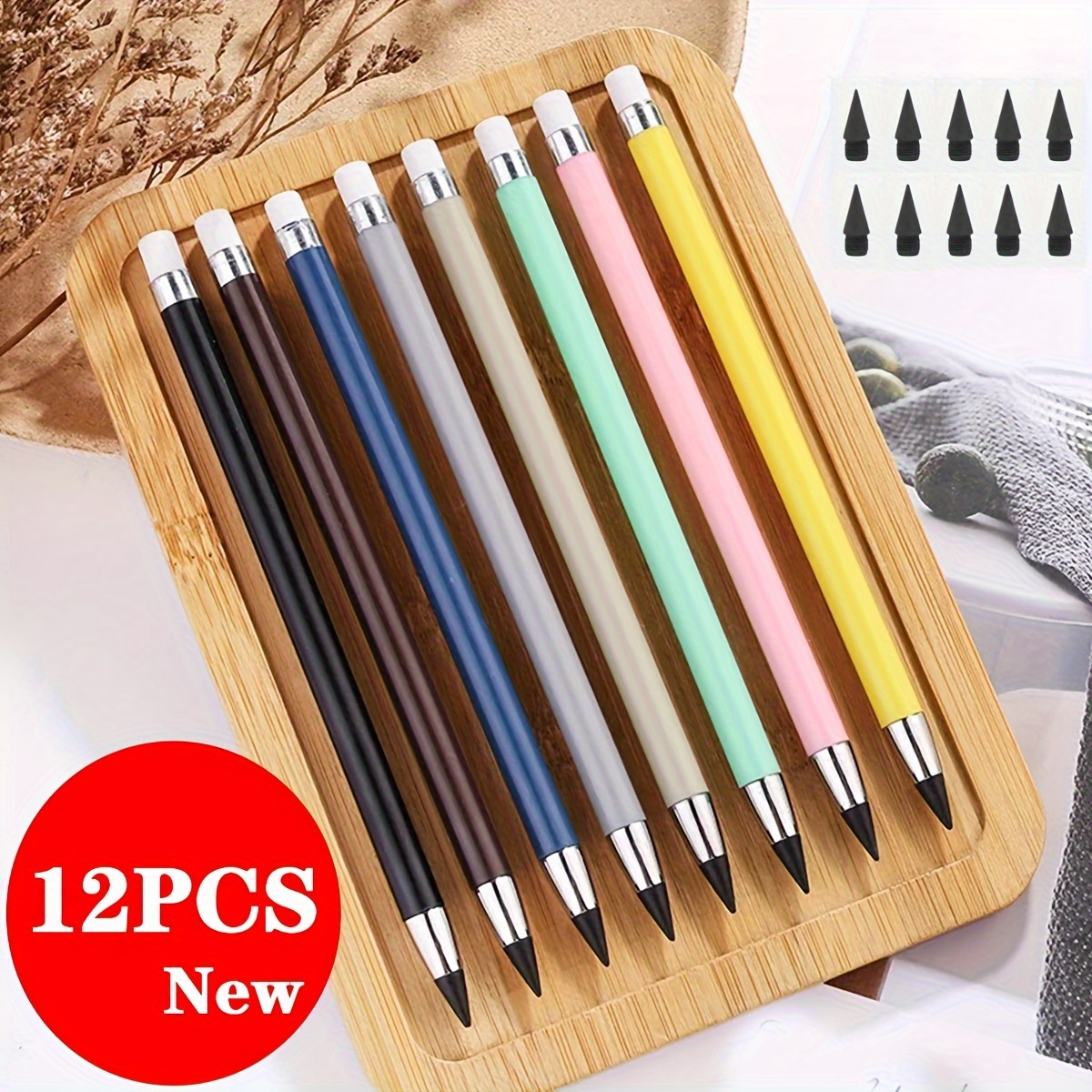 7inch 3.0mm Lead 24colors Student Kids Drawing Pencils Soft Core