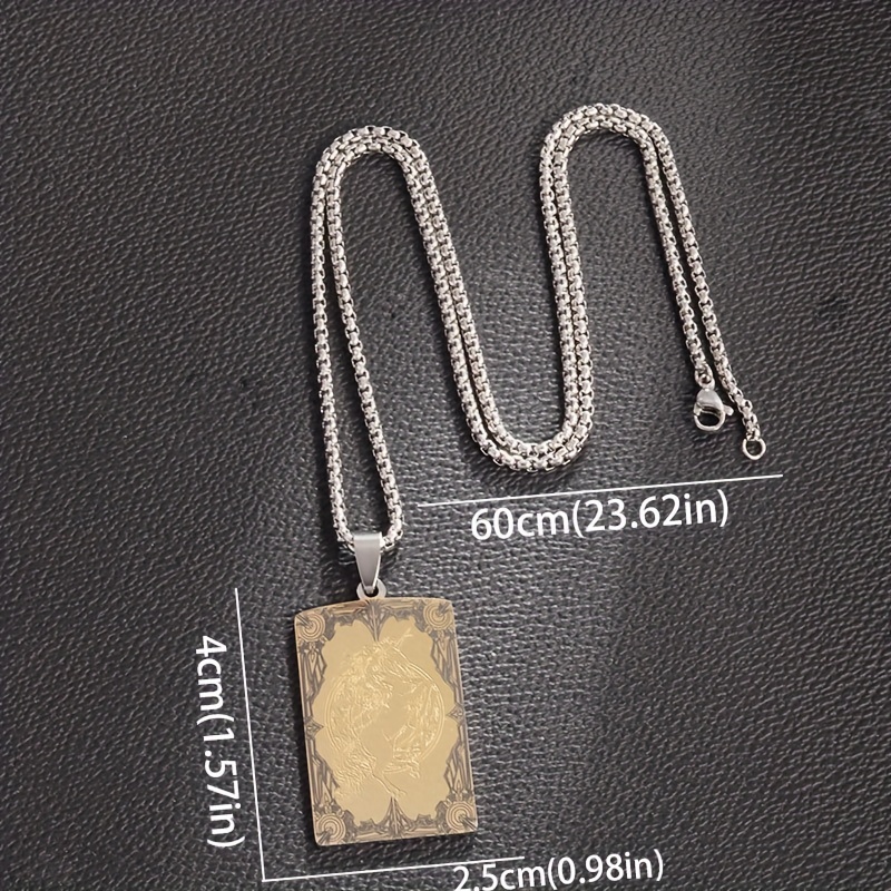 Unicorn Square Pendant Necklace