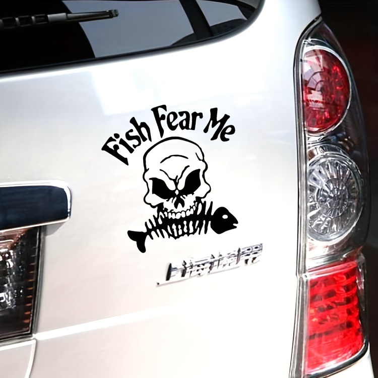 Best Sellers Skull Fish Stickers Fishing Car Stickers Fishing Box Fishing  Stickers Fishing Gear Waterproof Sun Protection Decorative Car Stickers