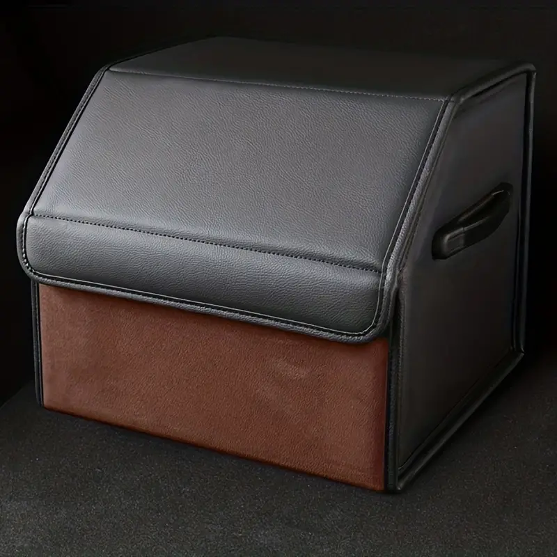 Car Storage Box With White Packing Box Vehicle Storage - Temu