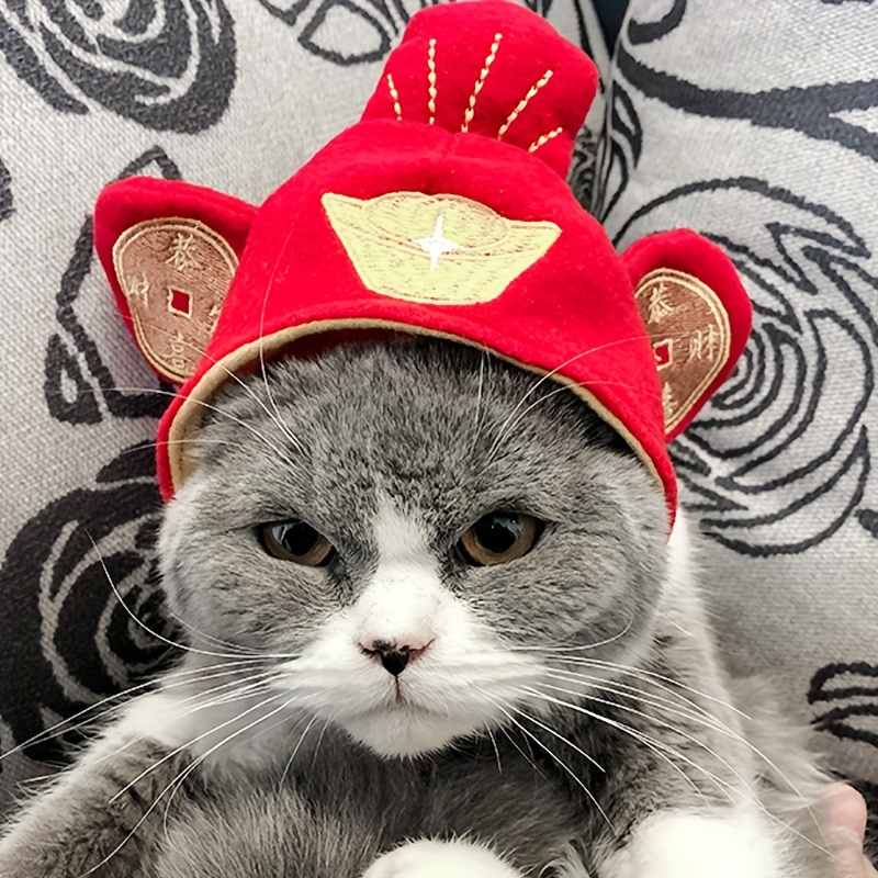 Funny Cat Beanie Design Headgear For Pet Holiday Cosplay Costume, Festive  Christmas Accessory, Warm Dog Ear Cover Winter Hat For Dogs And Cats - Temu  United Arab Emirates