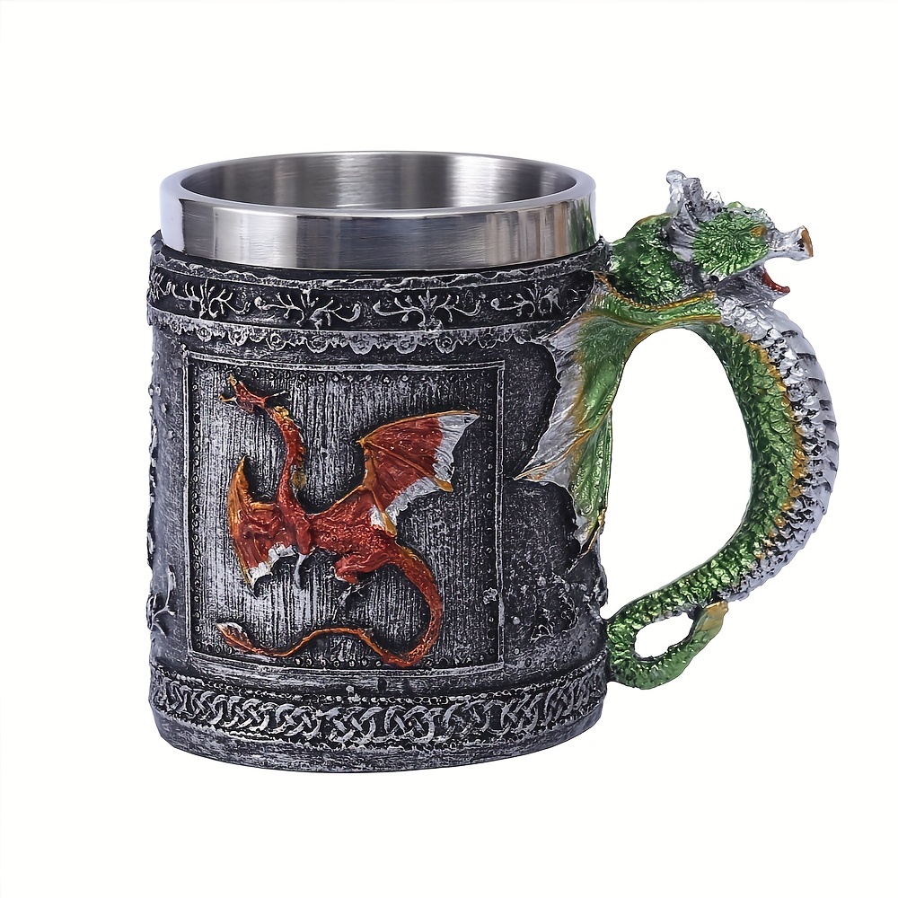 Dragon Coffee Mug Stainless Steel Coffee Cups Creative Cool - Temu