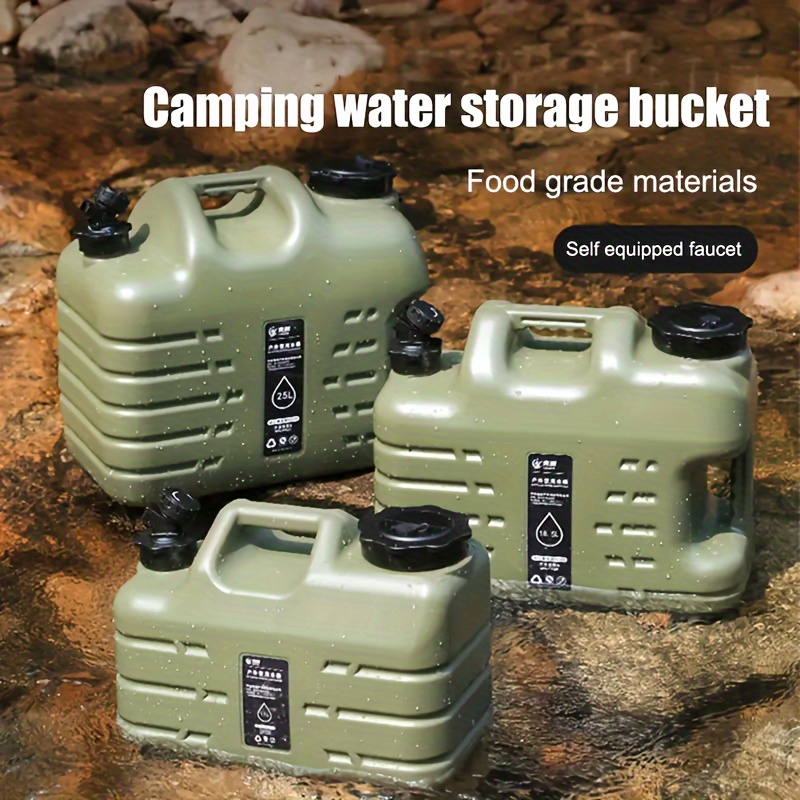 10/18/25L Water Storage Containers with Faucet BPA-Free Portable Large Water  Bucket Jug Tank for Camping Outdoor Hiking