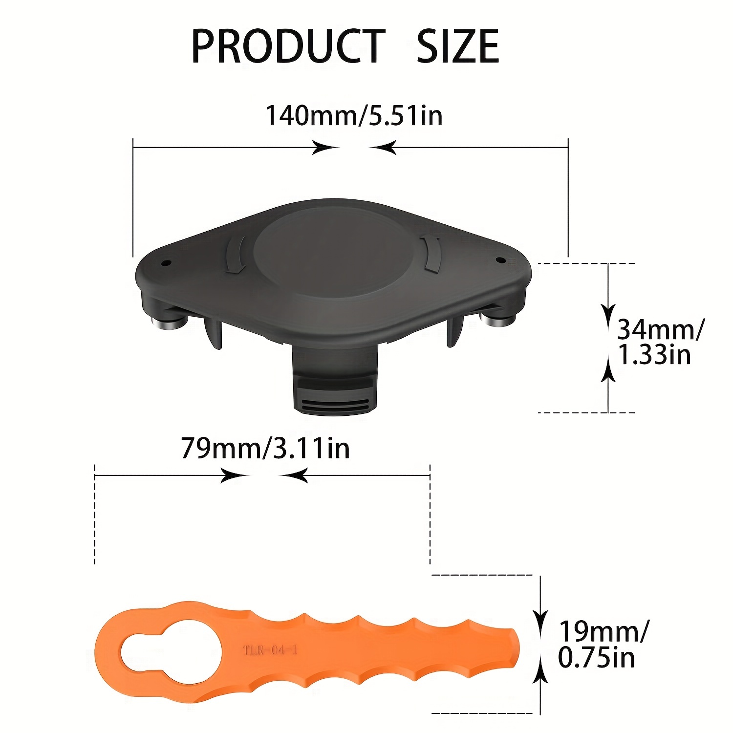 THTEN AF-100 Trimmer Blades Head Replacement Spool 30Ft 0.065 Compatible  with Black & Decker  GH600,GH610,GH900,GH912,ST6600,ST7000,ST7700,NST1118,NST2118,LST220,LST300 Line  String Trimmer 24 Pack 