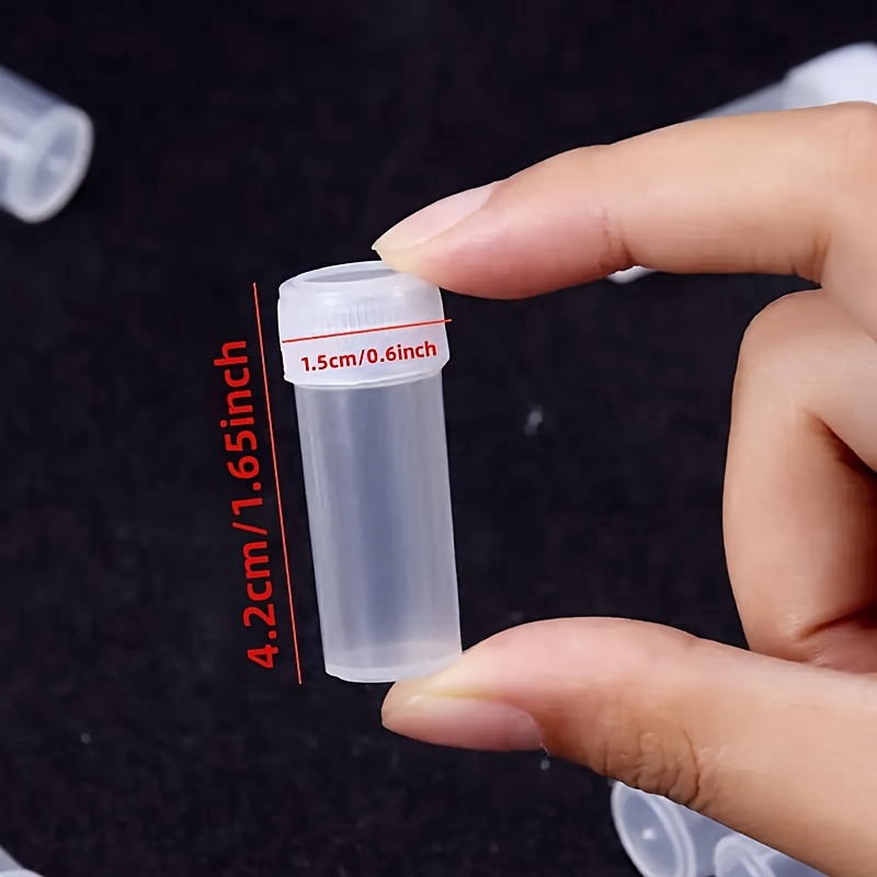 20Pcs 5ml Plastic Bottle Vials Medicine Pill Liquid Storage