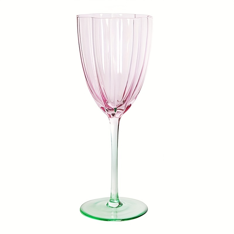 Pink wine glasses - stemless wineglasses finished with food safe