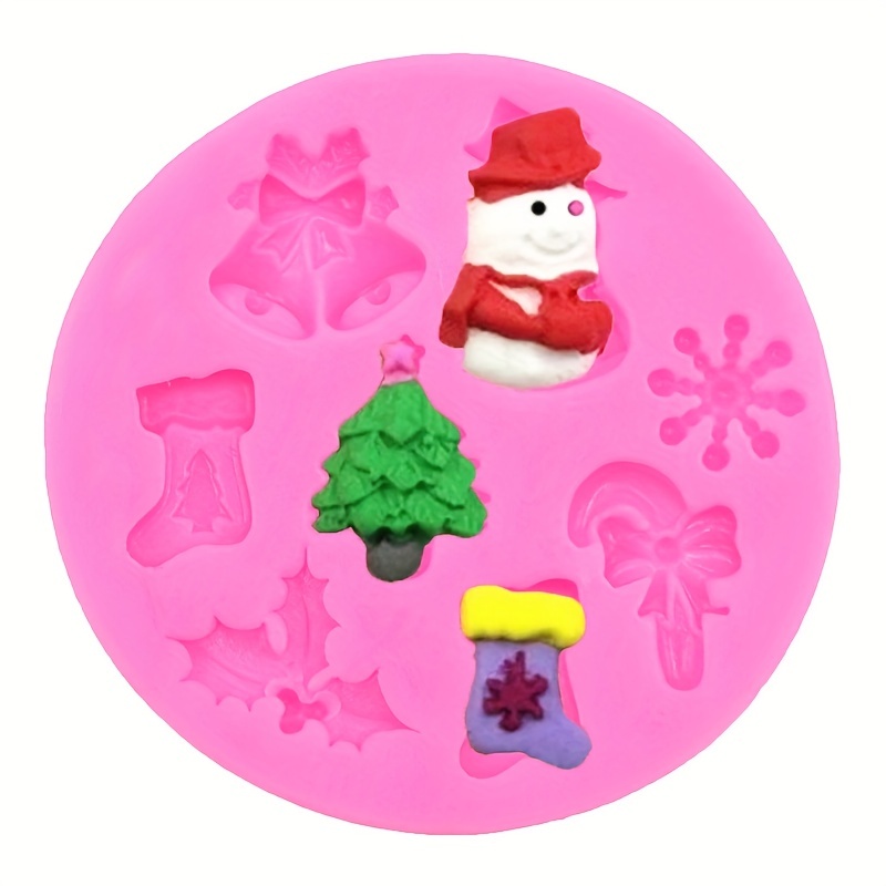 1 Pieces Christmas Bell of Christmas Baking Silicone Mold,6