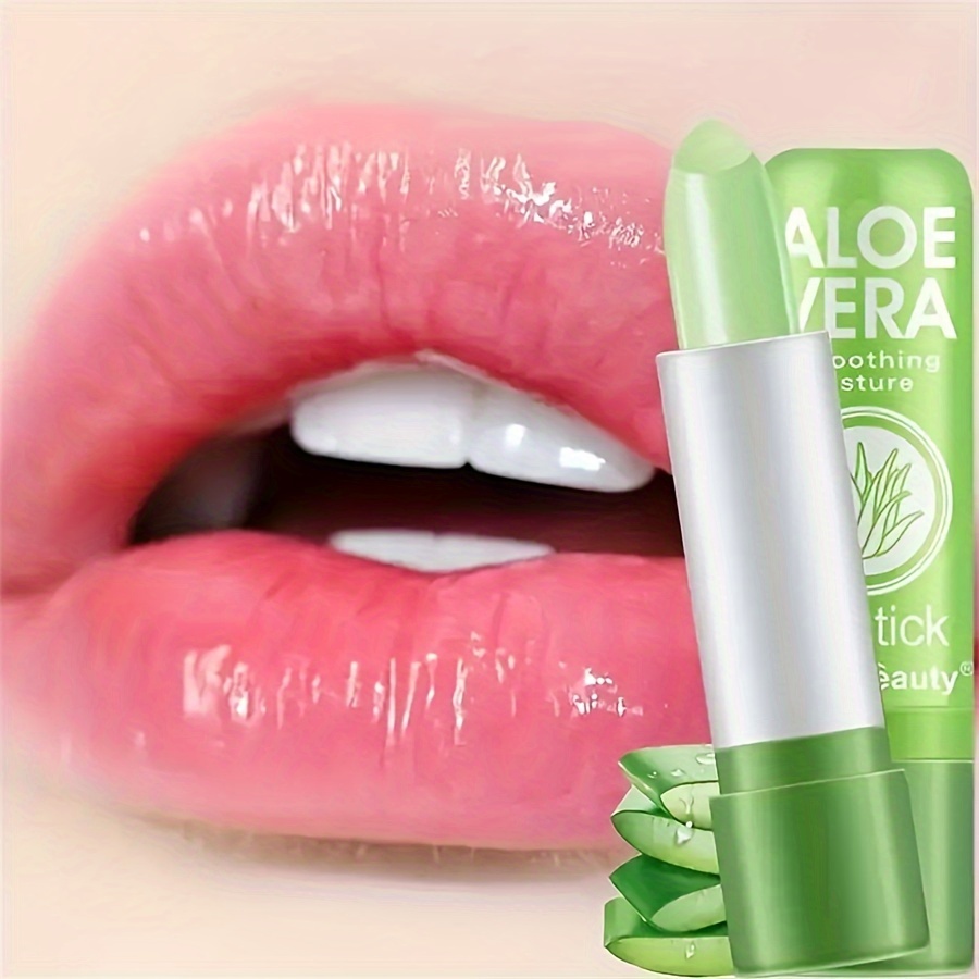 

6 Pcs Aloe Vera Hydrating Lipsticks - Temperature Changing Color Balm For Lustrous, Nutritious Lips, For Men And Women Daily Lip Care