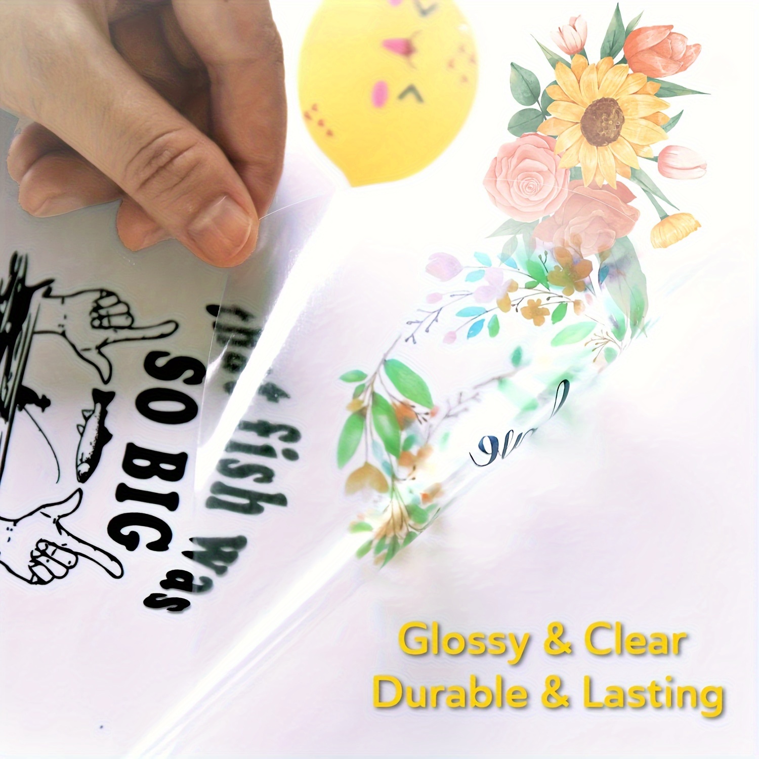 Koala Clear Vinyl Sticker Paper Waterproof Inkjet Printer Glossy Clear  Sticker