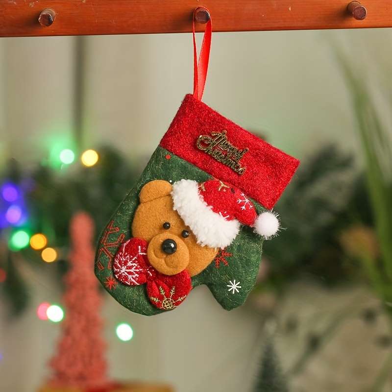 1pc Christmas Decoration Small Non Woven Christmas Stockings ...