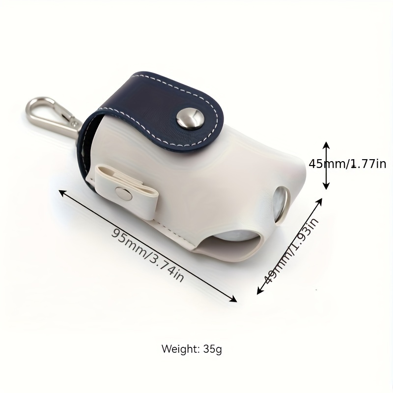Portable Artificial Leather Golf Ball Storage Bag Hook - Temu