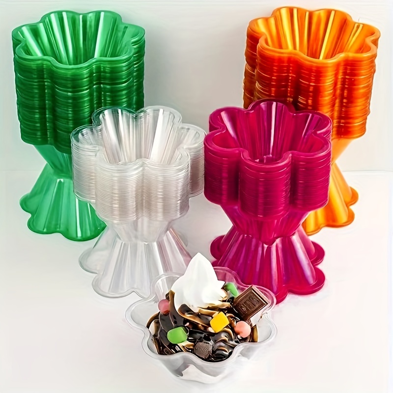 Thickened Plastic Bowls, Plastic Cups Aviation Bowls, Aircraft Cups,  Transparent Crystal Bowls, Crystal Cups - Temu