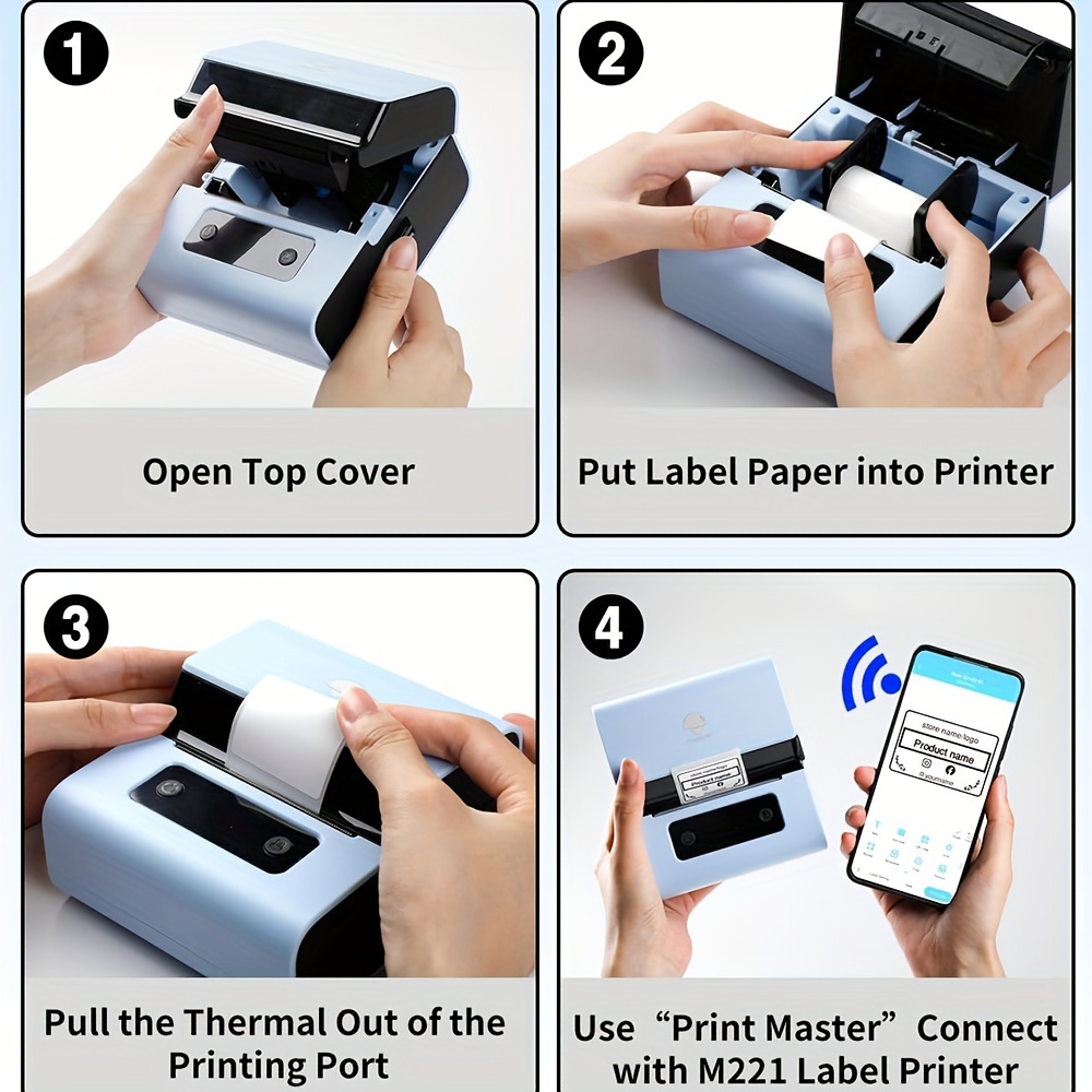 Phomemo Label Makers Imprimante D'étiquettes À Code barres - Temu Belgium