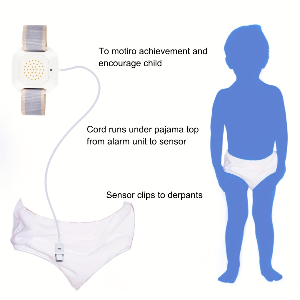 Alarma de Enuresis para bebé y adulto, 3 tipos de ropa de brazo, Sensor,  vibración, orinal, entrenamiento - AliExpress