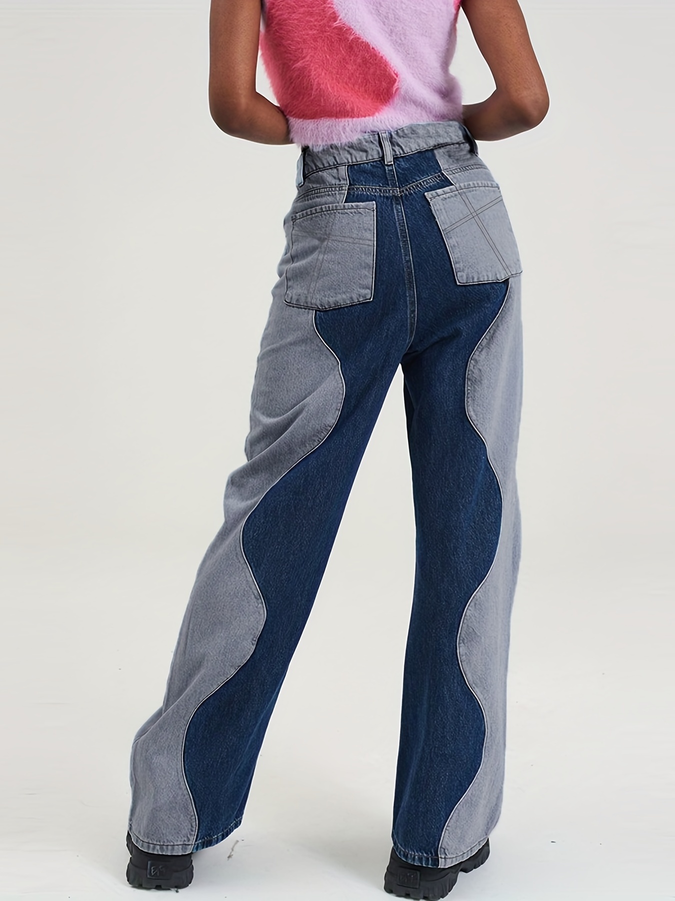 Baggy Straight Fit Jeans - Temu