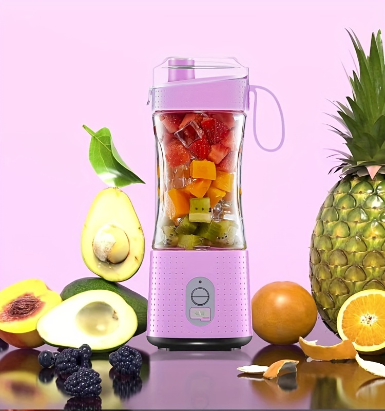 Portable Blender Electric Juicer Fruit Mixers 4000mah Usb Rechargeable  Smoothie Mini Blender Personal Juicer Colorful Cup Apartment Essentials,  College Dorm Essentials, Back To School Supplies, Home Office Travel  Accessories - Temu