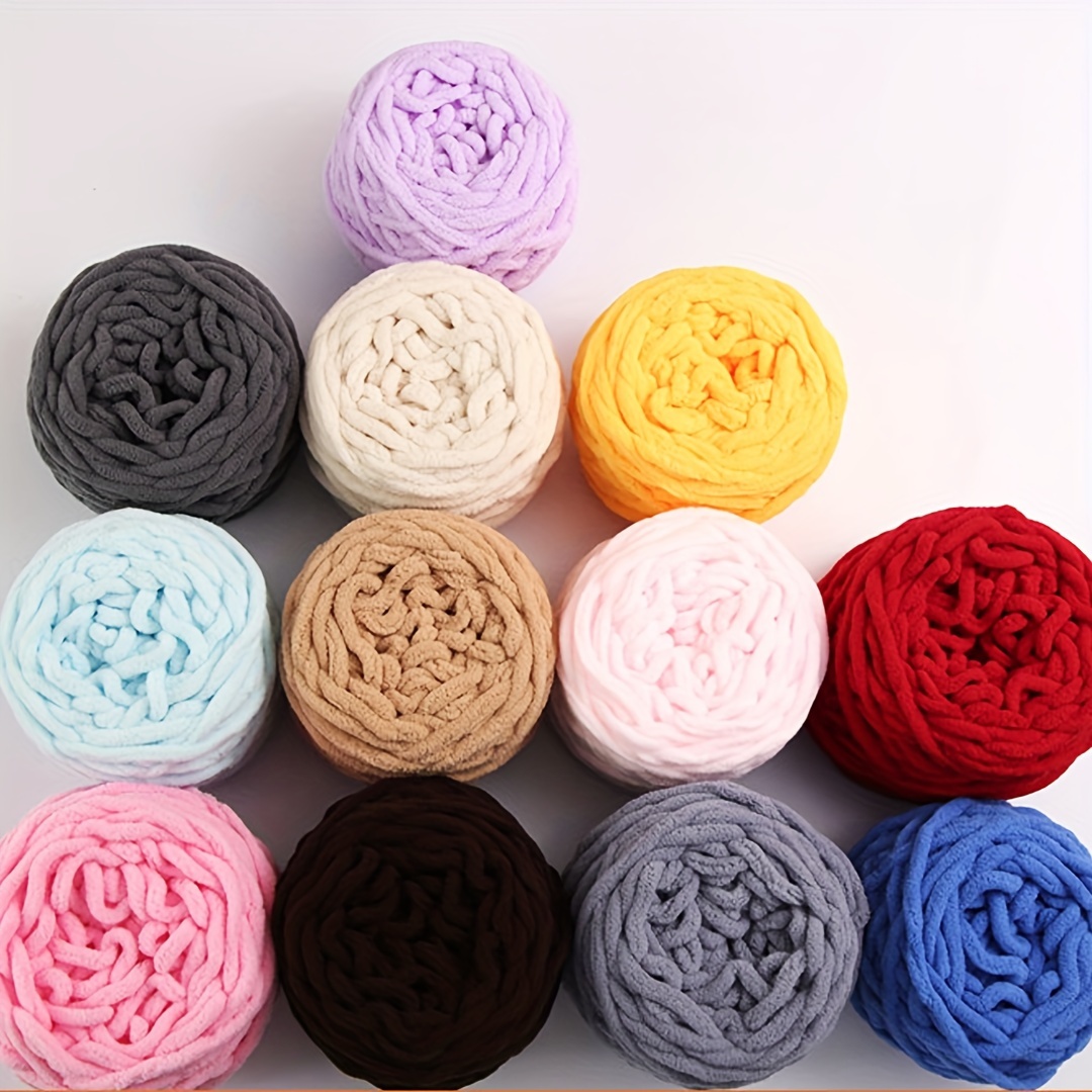 Yarn Chunky for Knitting Washable, DIY Chunky for Hand Knitting, Soft  Chunky Wool for Knitting, Chunky Wool Perfect Starter Kit for Beginners  Learning