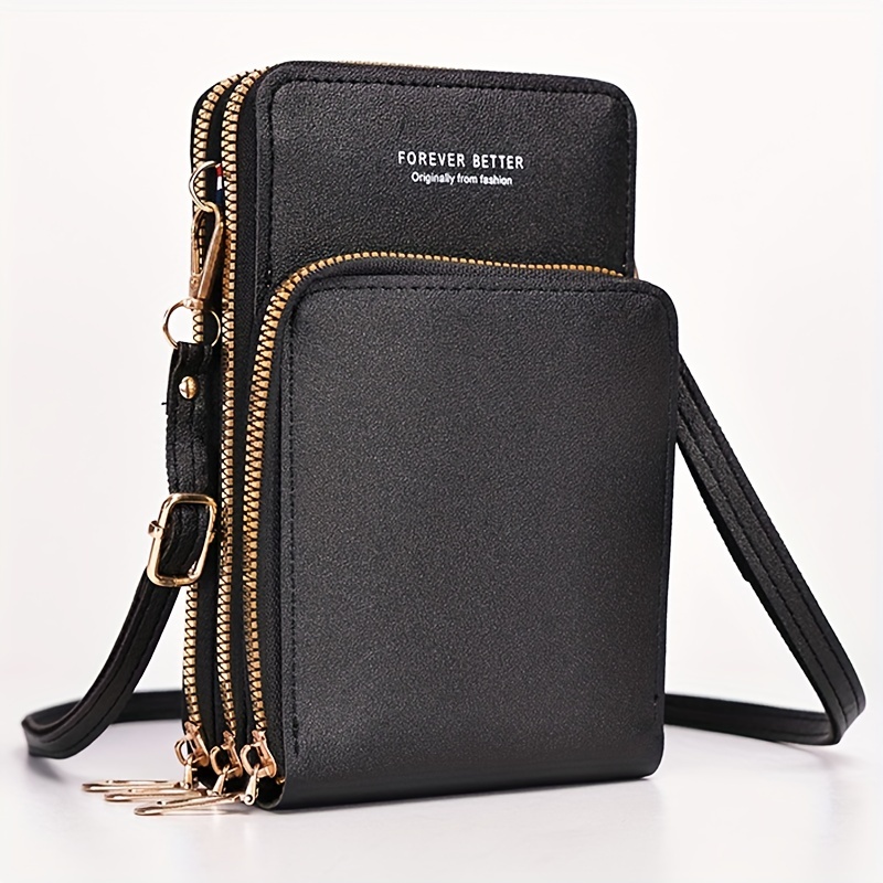 Floral Pattern Zipper Handbag, Trendy Flap Shoulder Bag, Stylish Small ...