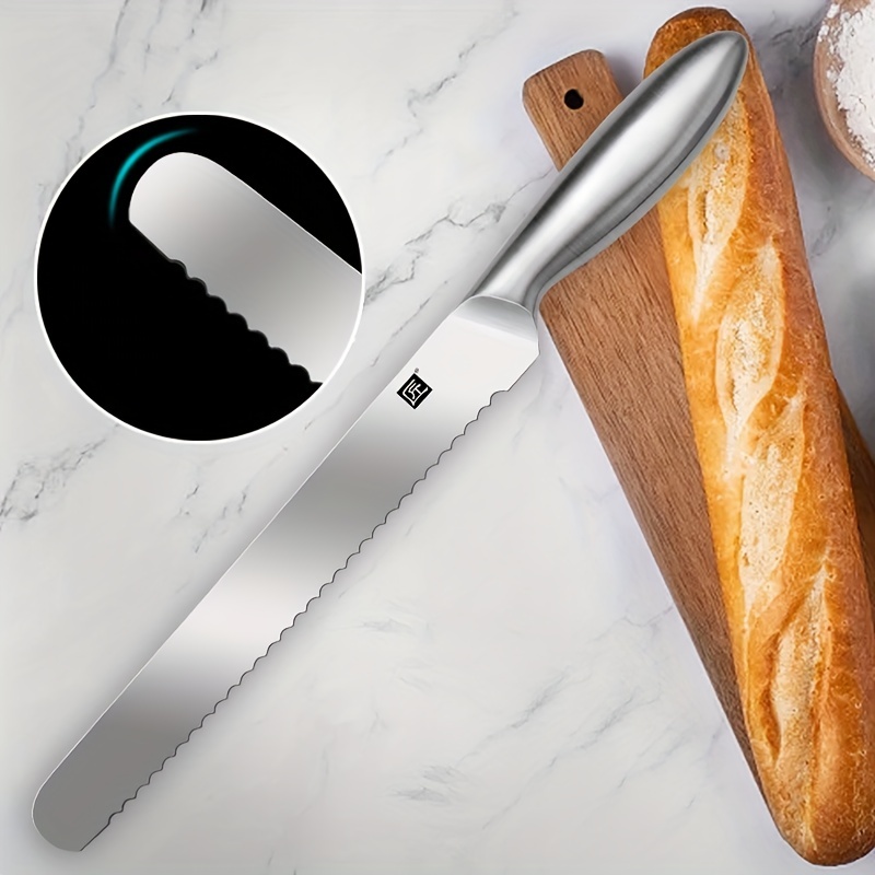 Bread Knife Serrated Knife High Carbon Stainless Steel Cake - Temu