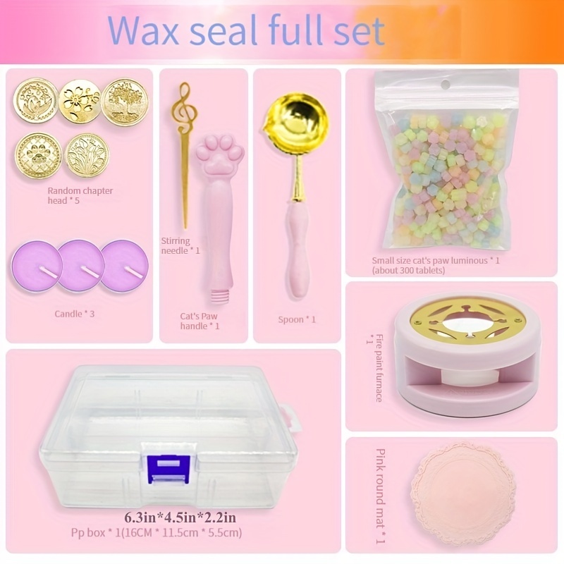 Wax Seal Spoon Transparent Handle Wax Sealing Stamp Melting - Temu