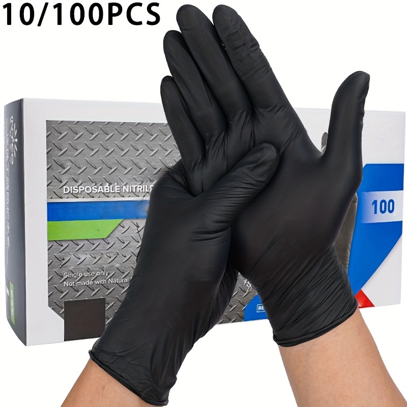 20 gants jetables nitrile pour l'usage alimentaire, industriel
