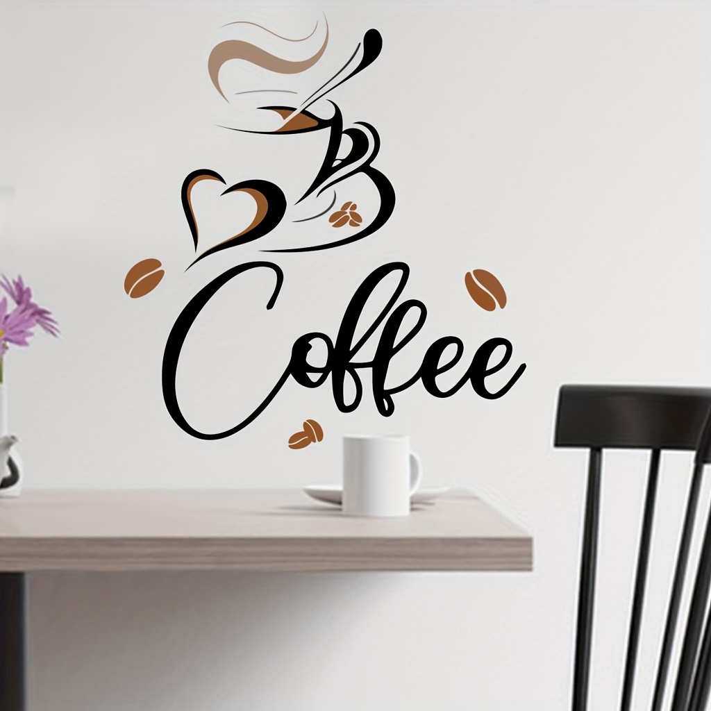 1 Stück Küchen wand dekor aufkleber Kaffee teetasse blumen - Temu Germany