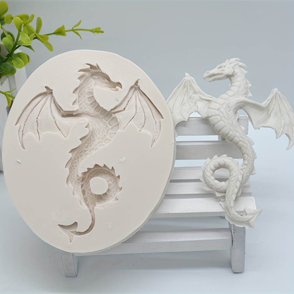 3d Dragon Chocolate Mold - Silicone Candy Mold For Diy Cake