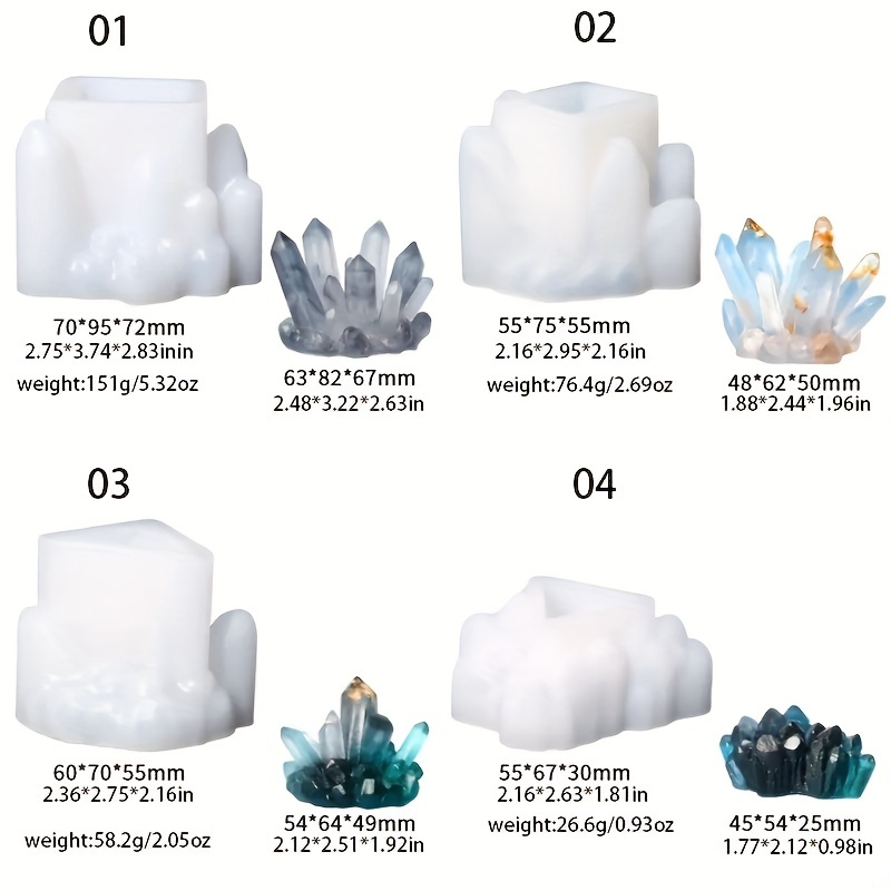 Molde Silicona Resina Cristal En Forma Iceberg Decoración - Temu