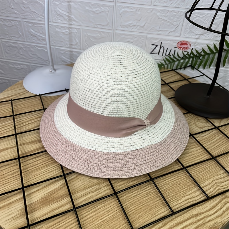 Straw Fisherman Hat Outdoor Sun Protection Beach Vacation Hat