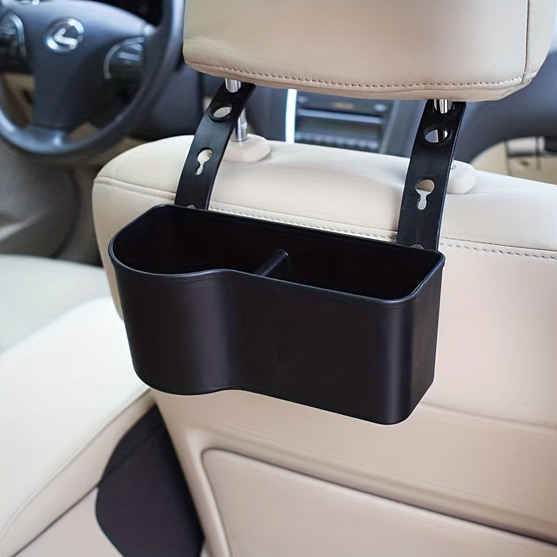 Car Headrest Seat Back Organizer Cup Holder Drink Pocket Food Tray  Universal Liberate Your Hands. for a More Convenient Time in Your Car(Black)