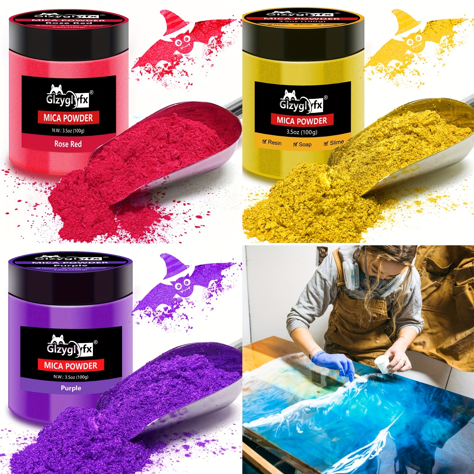 CNMI Chameleon Powder Upgrade Color Shift Mica Powder , Pearl Pigment  Chameleon Powder for Epoxy Resin,Painting,Soap Making, Bath Bombs, Candle  Making,Slime - China Chameleon Powder, Chameleon Powder Pigment