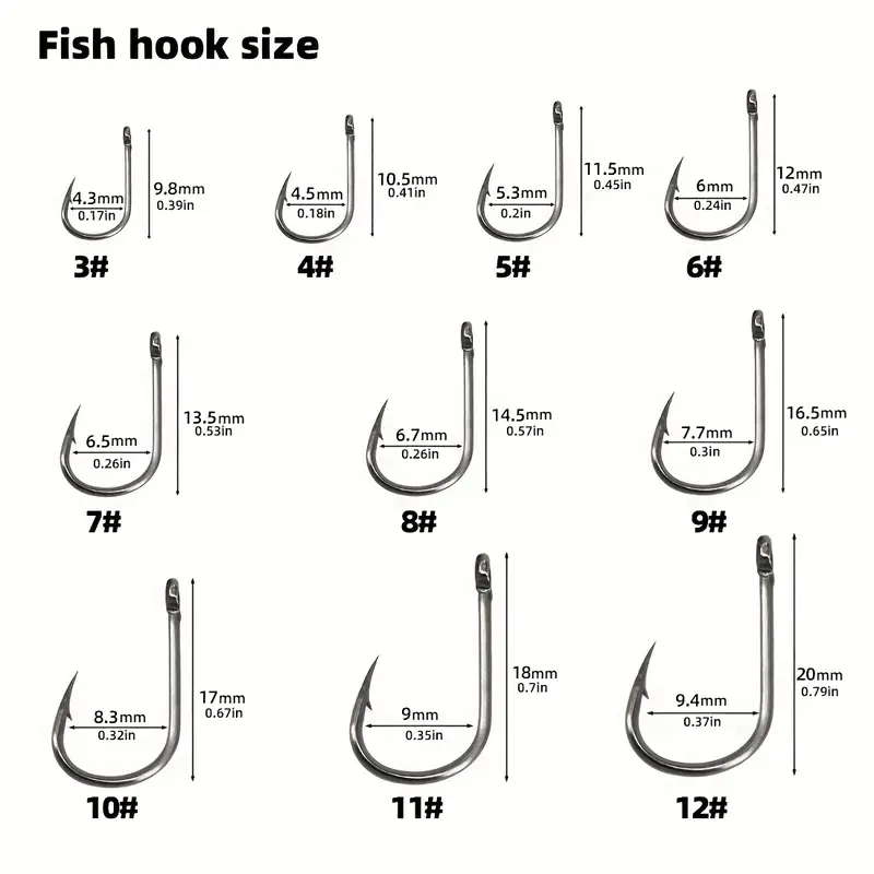 High Carbon Steel Fishing Hooks Set Barbed Carp Fishhook - Temu