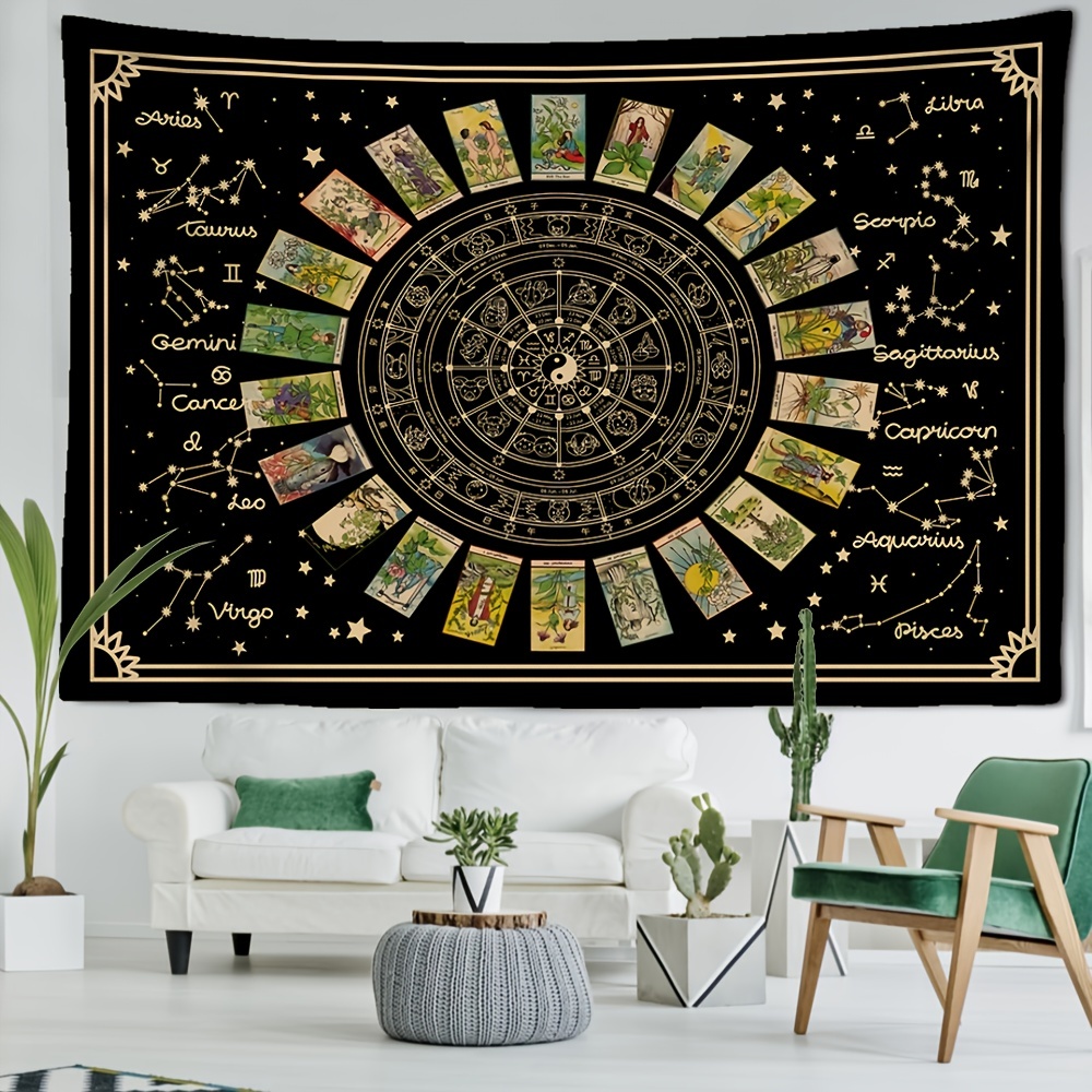 Boho Zodiac Tapestry 12 Constellation Room Decoration For - Temu