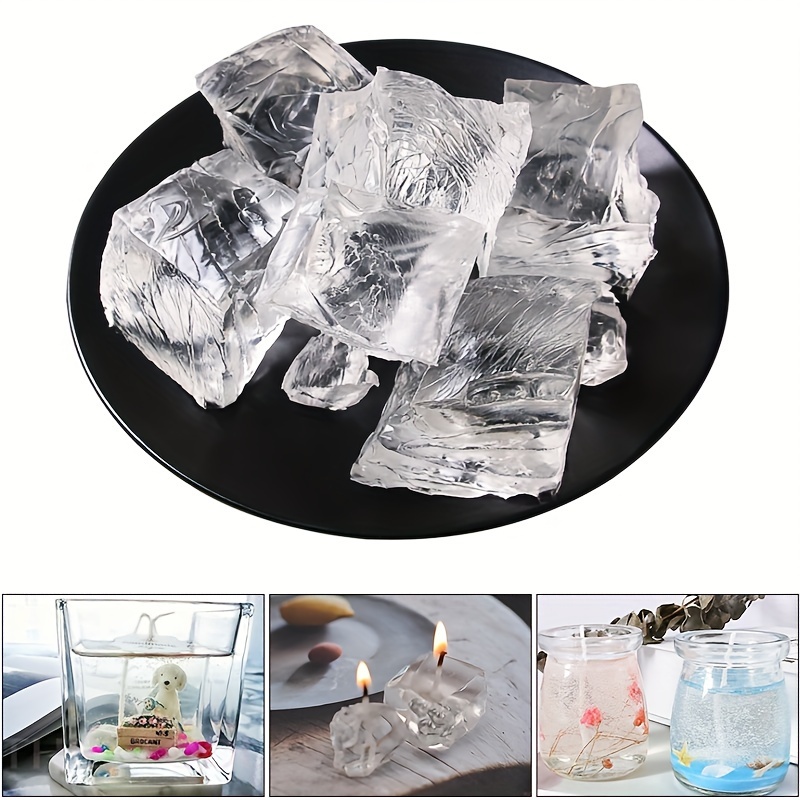 500/1000g Smokeless Jelly Wax DIY Candle Making Material Transparent Wax  Raw Material Natural Crystal Wax
