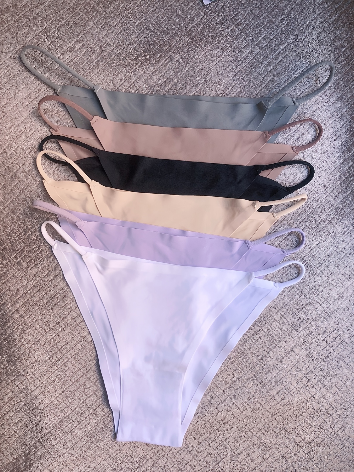 Women's Cotton Bikini Panties, Seamless Panties Thin Belt Sexy Briefs  Comfortable Breathable Panties Stretch Cool Underwear for Women, 7  Pack,Small : : Clothing, Shoes & Accessories