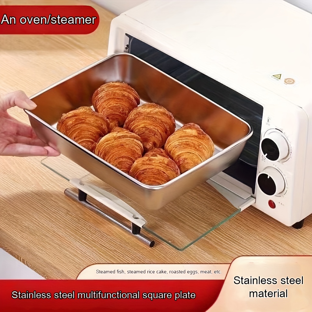 Air Fryer Pans for Oven Baking Sheet Stainless Steel Cookie Sheet Toaster  Oven