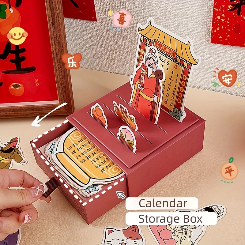 Creative 3D Calendar with LED Lights 3D Notepad Sakura Treehouse