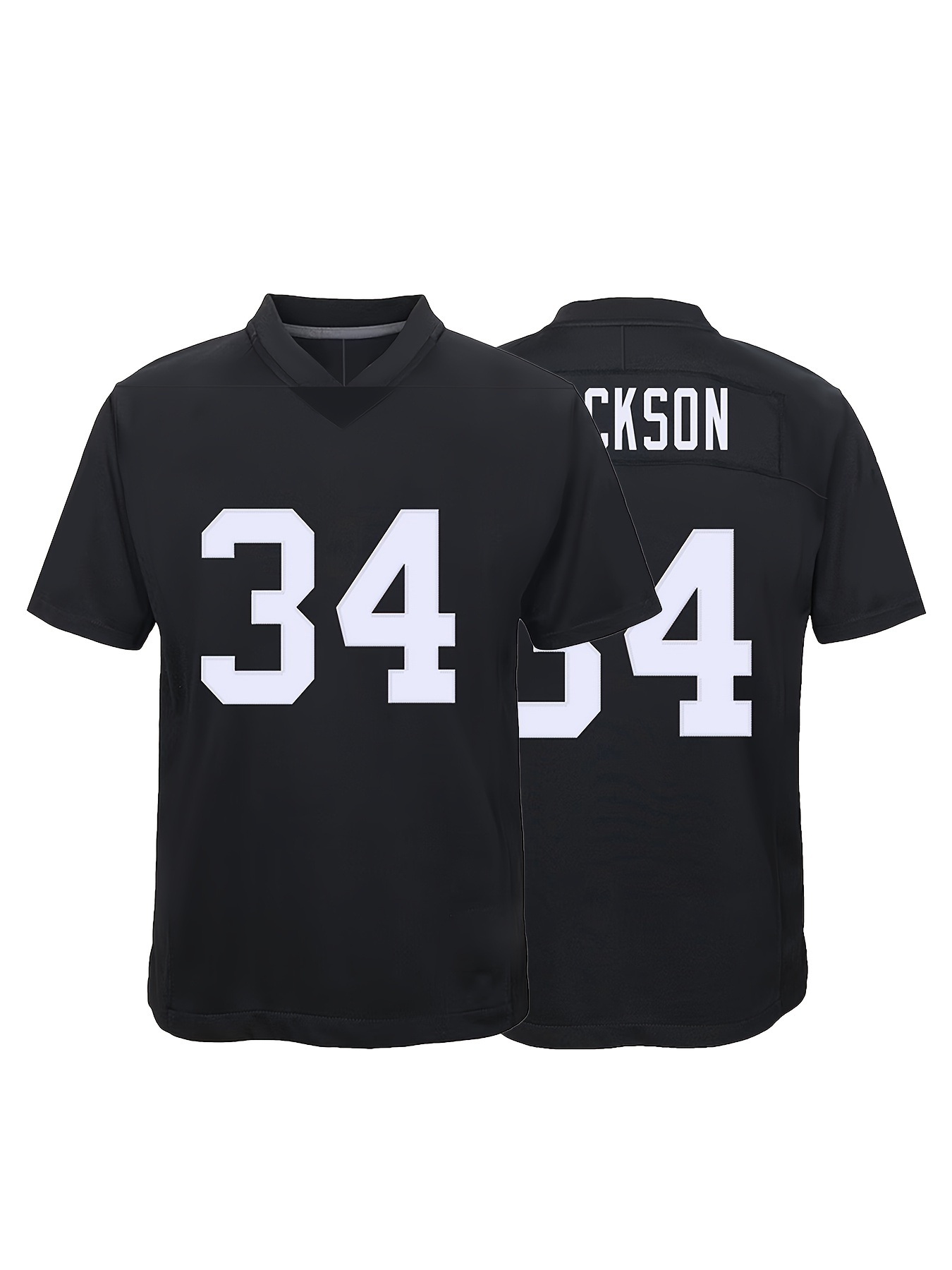 Camiseta Fútbol Americano Hombre #52 Color Negro Cuello En V