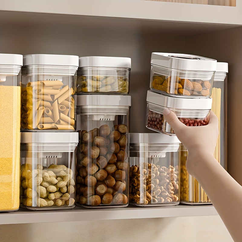 Dry Food Storage Box Transparent Stackable Noodles Sealed Bottles