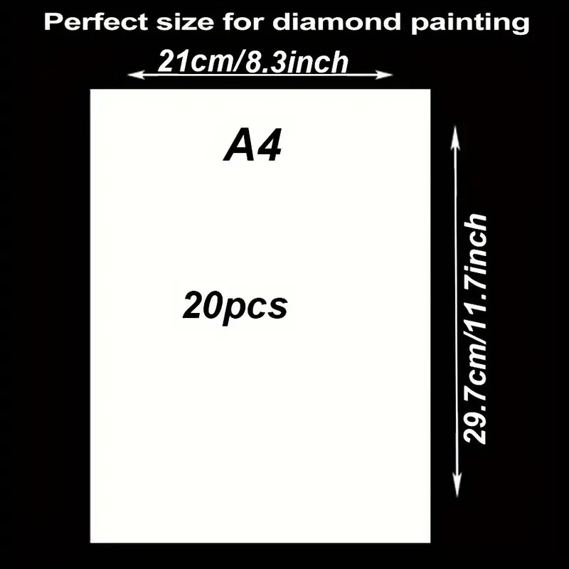 A6 105*150 Diamond Painting Release Paper,double-sided Non-stick Painting  Cover Replacement 5d