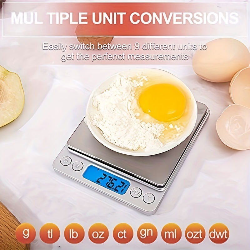 Easy@Home Digital Kitchen Scale Food Scale with High Precision to 0.04