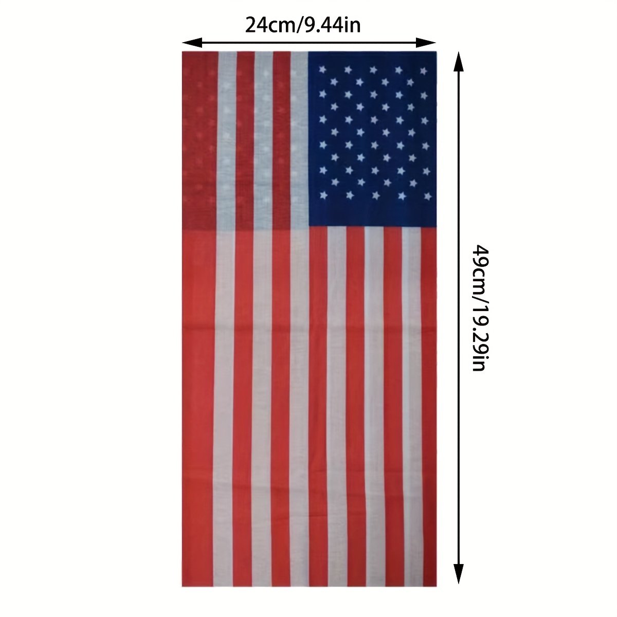 6pcs Set Flag Print Neck Gaiter Elastic Balaclava